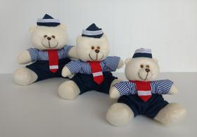 Kit Trio De Ursinhos Para Nicho Urso Marinheiro Náutico - PolyBaby Kit Trio De Ursinhos Para Nicho Urso Marinheiro Náutico - PolyBaby