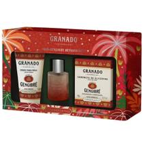 Kit Trio Gengibre Revigorante ( Colônia 30ml + Sabonete Glicerina 90g + Creme para Mãos 50ml ) Kit Trio Gengibre Revigorante ( Colônia 30ml + Sabonete Glicerina 90g + Creme para Mãos 50ml )