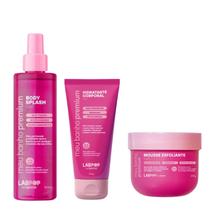 Kit Trio It Girl Mousse Esfoliante, Hidratante Corporal e Body Splash Meu Banho Premium LabPop by Labotrat