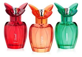 Kit Trio Mini Delikad Butterfly Collection 25ml Água De Cheiro Secret Surprise Freedom