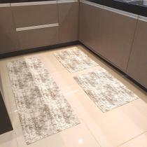 Kit Trio Para Cozinha Passadeira Moderna Não Escorrega Kit Trio Para Cozinha Passadeira Moderna Não Escorrega