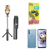 Kit Tripé De Selfie + Capinha Motorola G31 + Película 9D