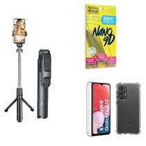 Kit Tripé De Selfie + Capinha Samsung A13 4G + Película 9D