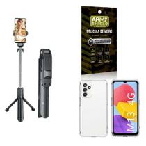 Kit Tripé De Selfie + Capinha Samsung M13 + Película 3D