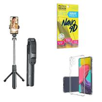 Kit Tripé De Selfie + Capinha Samsung M53 + Película 9D