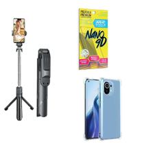 Kit Tripé De Selfie + Capinha Xiaomi Mi11 Lite + Película 9D