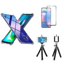 Kit Tripé Motorola Moto E7 + Capa + Película De Vidro 3D Kit Tripé Motorola Moto E7 + Capa + Película De Vidro 3D