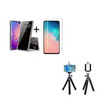Kit Tripé para Samsung Galaxy S10e + Capa + Película Vidro 3D Kit Tripé para Samsung Galaxy S10e + Capa + Película Vidro 3D