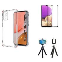 Kit Tripé Samsung Galaxy M23 5G + Capa + Película Vidro 3D