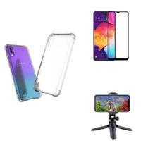 Kit Tripé Tripod 360 graus para Samsung Galaxy A01 Core + Capa + Pelicula De Vidro Kit Tripé Tripod 360 graus para Samsung Galaxy A01 Core + Capa + Pelicula De Vidro