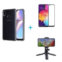 Kit Tripé Tripod 360 graus para Samsung Galaxy A10 + Capa + Pelicula De Vidro Kit Tripé Tripod 360 graus para Samsung Galaxy A10 + Capa + Pelicula De Vidro