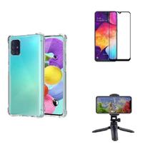 Kit Tripé Tripod 360 graus para Samsung Galaxy A71 + Capa + Pelicula De Vidro Kit Tripé Tripod 360 graus para Samsung Galaxy A71 + Capa + Pelicula De Vidro