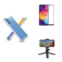 Kit Tripé Tripod 360 graus para Samsung Galaxy M52 + Capa + Pelicula De Vidro Kit Tripé Tripod 360 graus para Samsung Galaxy M52 + Capa + Pelicula De Vidro