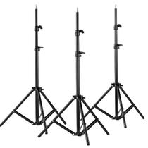 Kit Tripés De Iluminação Greika 2 Metros Para Ring Light E Softbox - 3 Peças