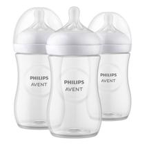 Kit Triplo Mamadeira Petala 3.0 Transparente 260ml SCY903/03 Philips Avent Kit Triplo Mamadeira Petala 3.0 Transparente 260ml SCY903/03 Philips Avent