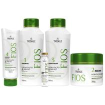Kit Triskle Fios de Porcelana Hidratação Brilho + Máscara 350g 5 Itens Kit Triskle Fios de Porcelana Hidratação Brilho + Máscara 350g 5 Itens