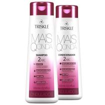 Kit Triskle Mais Q Onda Ondulados Shampoo Sem Sal + Condicionador Leave-In 300ml