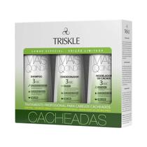 Kit Triskle Shampoo + Condicionador + Modelador Mais Q Onda Cacheadas