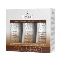 Kit Triskle Shampoo + Condicionador + Modelador Mais Q Onda Crespos
