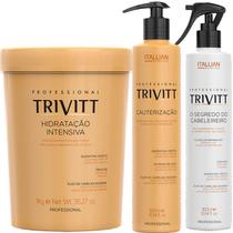 Kit Trivitt 3pçs: Hidratação 1kg+ Cauterização+ O Segredo Cabeleireiro Kit Trivitt 3pçs: Hidratação 1kg+ Cauterização+ O Segredo Cabeleireiro