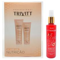 Kit Trivitt Home Care Nutrição Shampoo Mascara+ Blinda Fios