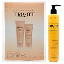 Kit Trivitt Home Care Nutrição Shampoo Mascara+ Cauterização