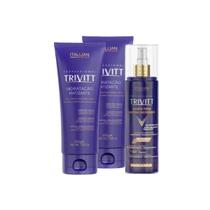 Kit Trivitt Matizante 02 Hidratação Intensiva 200ml + Fluido Para Escova 200ml