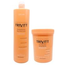 Kit Trivitt Shampoo 1000ml Nutrição + Mascara 1000g