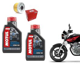 Kit Troca 2 Litros Oleo Motul 3000 Mineral 20w50 + Filtro De Oleo Original Honda Cbx Twister Falcon Tornado Sahara Xlx 250 350