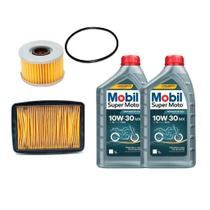 Kit Troca 2l Óleo Mobil 10w30 Com Filtro Ar Filtro Óleo Cb Twister250