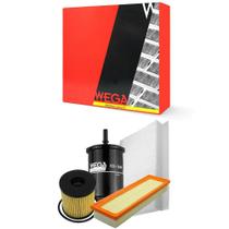 Kit Troca de Filtros Citroen C3 1.4 8V Flex 2006 a 2012 Wega