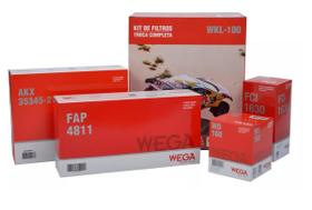 Kit Troca de Filtros Completa Citroen C3 16/21 3cc Peugeot 208 3cc 16/21 Wega Wkl100 Kit Troca de Filtros Completa Citroen C3 16/21 3cc Peugeot 208 3cc 16/21 Wega Wkl100