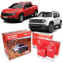 Kit Troca de Filtros Completa Fiat Toro Jeep Renegade 1.8 Wega 15/21 Wkl143