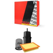 Kit Troca de Filtros Fiat Uno Mille Fire 1.0 8V Flex 2006 a 2014 Wega