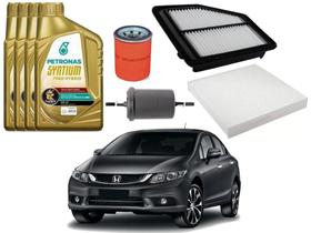 Kit troca de filtros honda civic 1.8 2.0 2012 a 2016