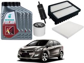 Kit troca de filtros hyundai i30 1.6 flex 2013 a 2014