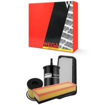 Kit Troca de Filtros Peugeot 207 1.4 8V Flex 2009 a 2015 Wega