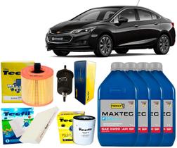 Kit Troca De Óleo 0w20 e Filtros Gm Cruze 1.4 2019 2020