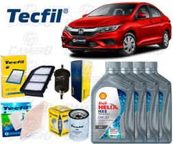 Kit Troca De Óleo 0w20 e Filtros Honda City 1.5 2019 2020