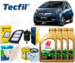 Kit Troca De Óleo 0w20 e Filtros Honda Fit Twist 1.5 2013 2014