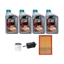 Kit Troca De Óleo 1.8 8v - Strada e Palio até 2009 / Idea até 2015 - Selenia K 15W40