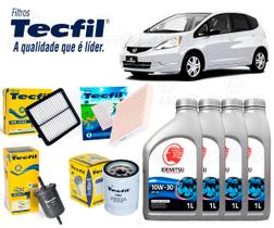 Kit Troca De Óleo 10w30 e Filtros Honda Fit 1.4 1.5 2010 2011