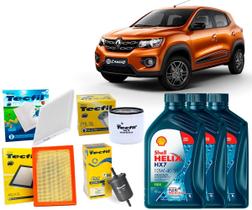 Kit Troca De Óleo 10w40 e Filtros Renault Kwid 1.0 2019 2020