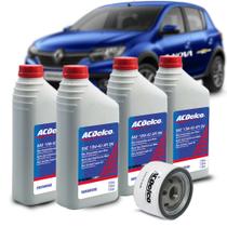 Kit Troca De Oleo 10w40 Filtro Acdelco Logan 1.0 16v clio sandero Kit1853