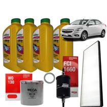 Kit Troca De Óleo 15W40 E Filtros Onix Prisma 2012 À 2016
