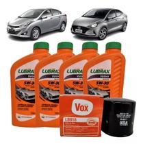 Kit Troca De Óleo 4 Litros 5w30 Hb20 1.6 Original Hyundai