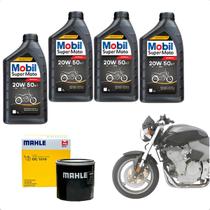 Kit Troca De Óleo 4lts Mobil Cb600f 2005 Á 2007 Filtro Kit Troca De Óleo 4lts Mobil Cb600f 2005 Á 2007 Filtro