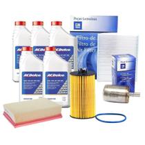 Kit Troca De Oleo 5w30 Com Filtros 1.8 16v Pecas Genuinas Gm Tracker 2014 A 2016 Kit510