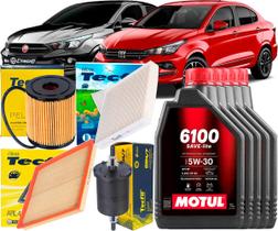 Kit Troca De Óleo 5w30 e Filtros Fiat Cronos 1.8 16v 2017 2018 2019 2020 202