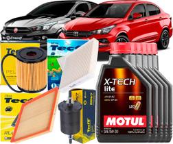 Kit Troca De Óleo 5w30 e Filtros Fiat Cronos 1.8 16v 2017 2018 2019 2020 202